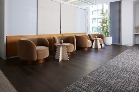 E610: Etched & Threaded Collection Carpet Tile by Interface